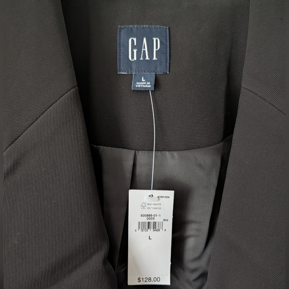 GAP Women's Charcoal Blazer - Picture 2 of 7